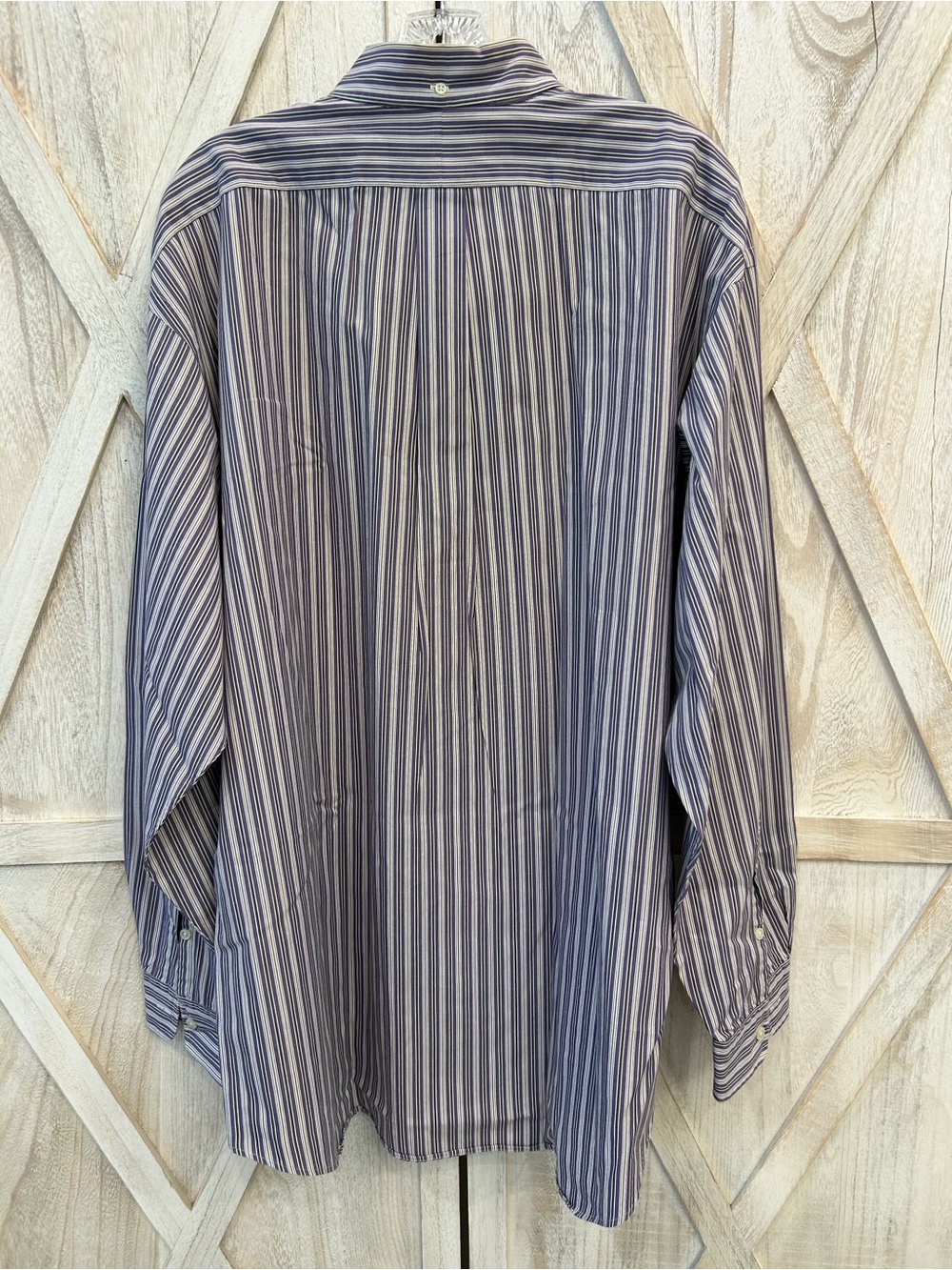 Vintage Ralph Lauren Blake Button Down Shirt XL StripeD 100% Cotton Classic Fit - Picture 5 of 10